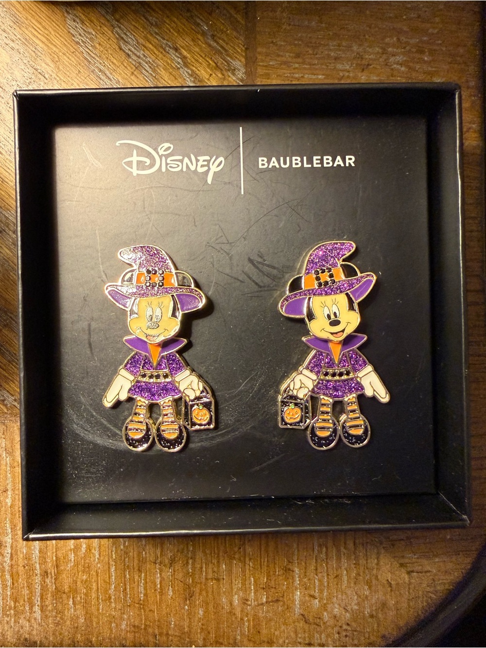 BaubleBar Purple Minnie Witch Pin Earrings